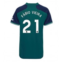 Fotbalové Dres Arsenal Fabio Vieira #21 Dámské Alternativní 2023-24 Krátký Rukáv